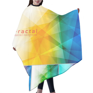 Personality  Fractal Abstract Background Hair Cutting Cape