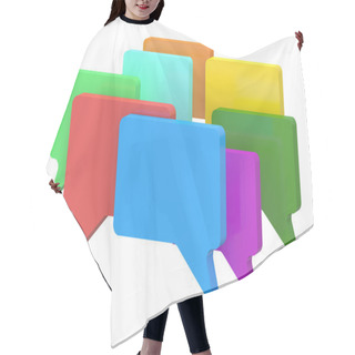 Personality  Color Speech Bubbles Hair Cutting Cape