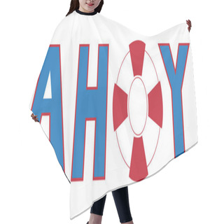 Personality  Ahoy Lettering And Lifesaver Hair Cutting Cape
