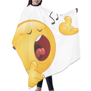 Personality  Singing Emoticon Hair Cutting Cape