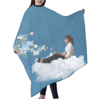 Personality  Multimedia On Notebook Hair Cutting Cape