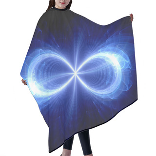 Personality  Infinity Sign, Computer Generated Fractal Background Hair Cutting Cape