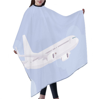 Personality  Passenger White Plane Taking Off Hair Cutting Cape