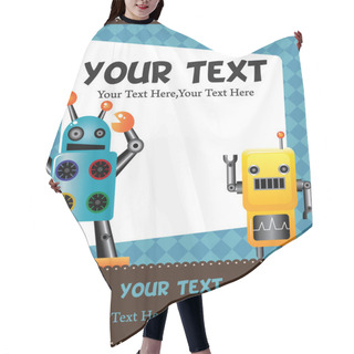 Personality  Robot Card Hair Cutting Cape