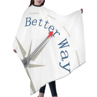 Personality  Compass Better Way Hair Cutting Cape