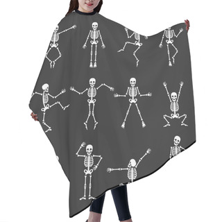 Personality  Funny Dancing Skeleton Set Hair Cutting Cape