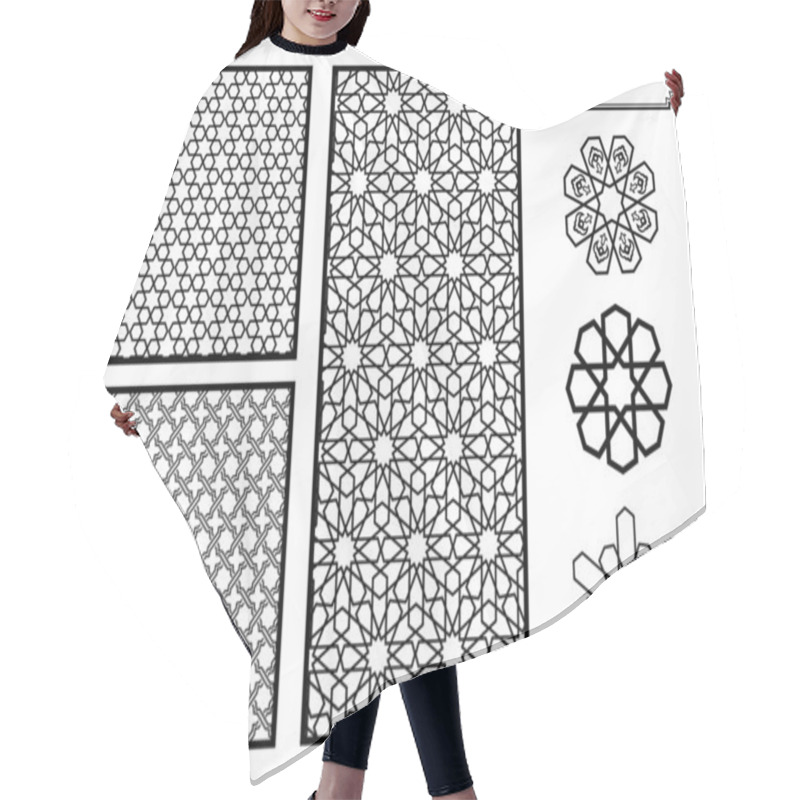 Personality  Traditional Middle Eastern Islamic Patterns - Vector Hair Cutting Cape