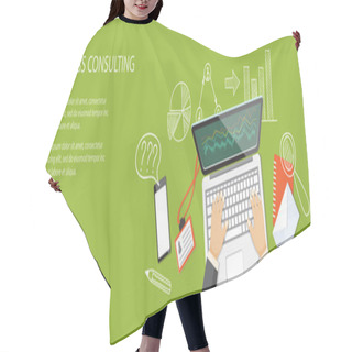 Personality  Banner Of Business Site Hair Cutting Cape
