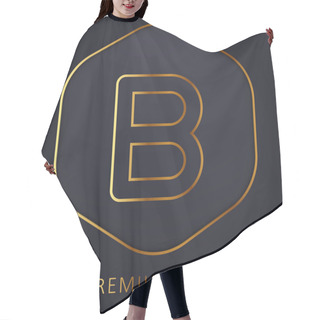 Personality  Beta Golden Line Premium Logo Or Icon Hair Cutting Cape