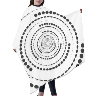 Personality  Circular Dotted Shape Hair Cutting Cape