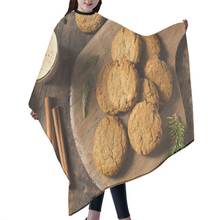 Personality  Homemade Brown Gingersnap Cookies Hair Cutting Cape