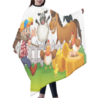 Personality  Farm Animals Hair Cutting Cape