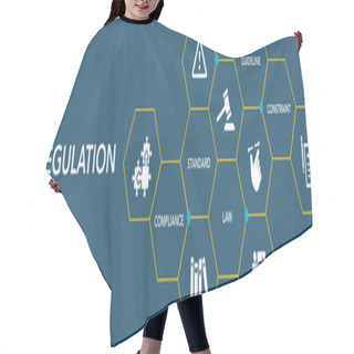 Personality  Regulation Icon Concept Hair Cutting Cape