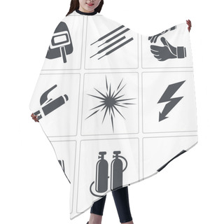 Personality  Welding Icon Collection Hair Cutting Cape