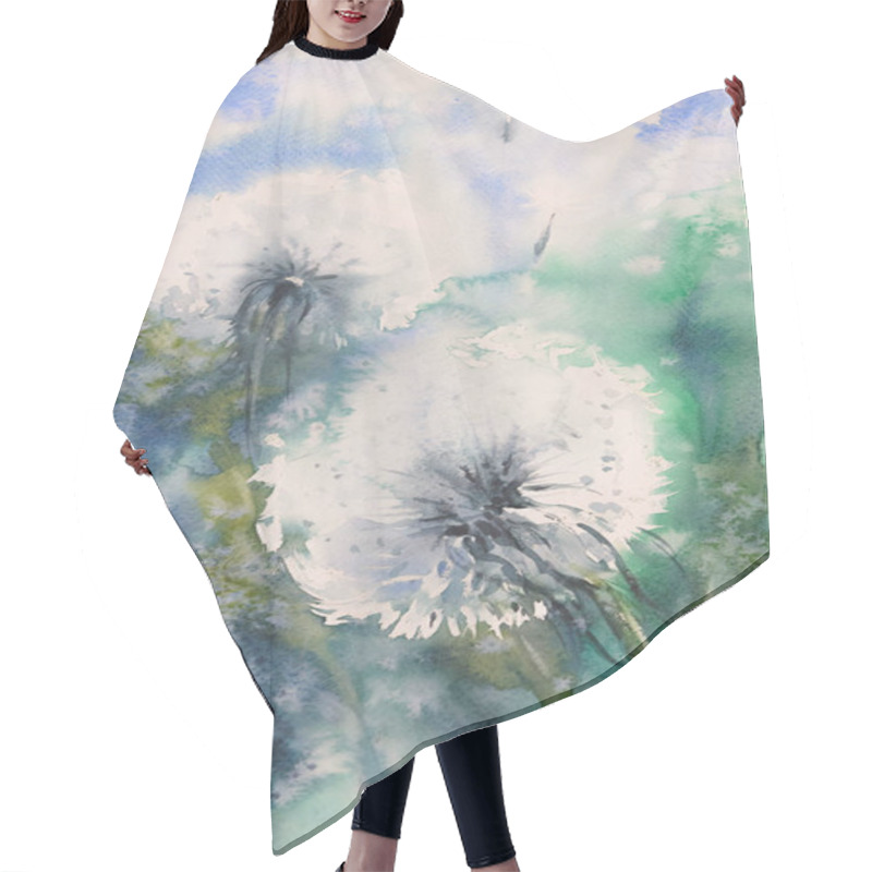 Personality  Background With Flower Dandelion Hair Cutting Cape