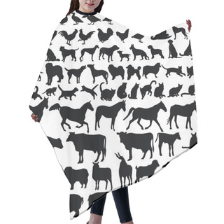 Personality  Farm Animals Silhouette Collection Hair Cutting Cape