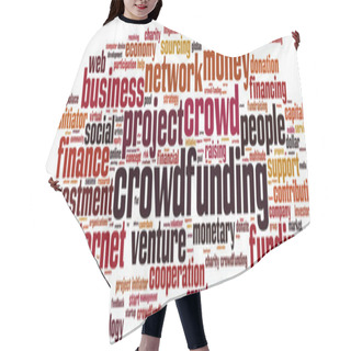 Personality  Crowdfunding Word Cloud Hair Cutting Cape