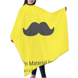 Personality  Big Moustache Minimal Bright Yellow Material Icon Hair Cutting Cape