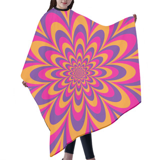 Personality   Infinite Flower In Magenta, Purple And Orange Hair Cutting Cape