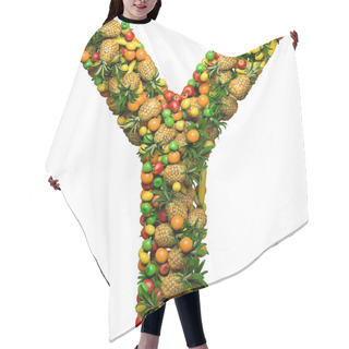Personality  Letter Of Fruit Hair Cutting Cape