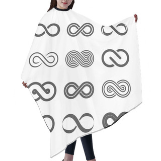 Personality  Infinity Symbols Set Hair Cutting Cape