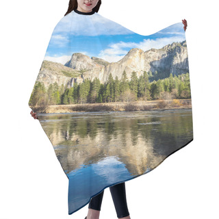 Personality  Beautiful Landscape In Yosemite National Park Hair Cutting Cape