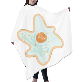 Personality  Amoeba Proteus With Single Nucleus. Chaos Diffluens. Unicellular Organism Concept. Flat Vector Design For Medical Poster, Book, Infographic Or Flyer Hair Cutting Cape