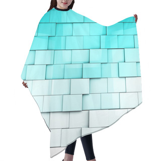 Personality  Mosaic Cubes Background Hair Cutting Cape