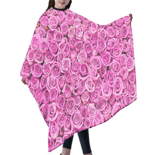 Personality  Beautiful Pink Rose Background Hair Cutting Cape