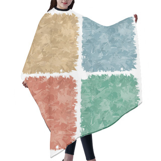 Personality  Multicolored Abstract Backgrounds In The Form Of Wood Shavings Hair Cutting Cape