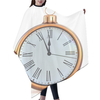 Personality  Christmas Ball Clock New Year's Eve Midnight Last Hour Pressure Hair Cutting Cape