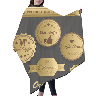 Personality  Best Coffee Vintage Labels Hair Cutting Cape