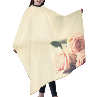 Personality  Vintage Still Life With Roses Hair Cutting Cape