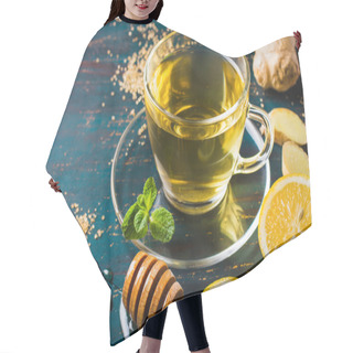 Personality  Ginger Tea With Lemon And Honey Hair Cutting Cape