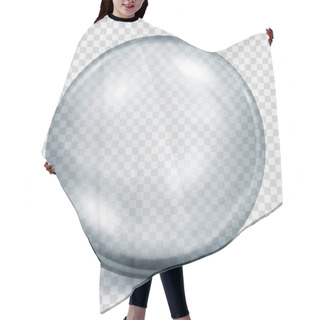 Personality  Transparent Gray Sphere With Shadow Hair Cutting Cape