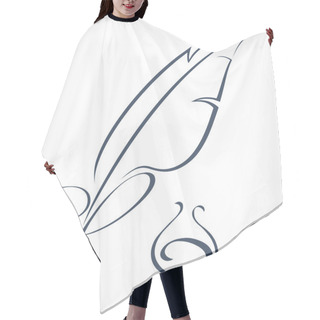 Personality  Quill Pen Hair Cutting Cape