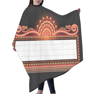Personality  Brightly Theater Glowing Retro Cinema Neon Sign Hair Cutting Cape