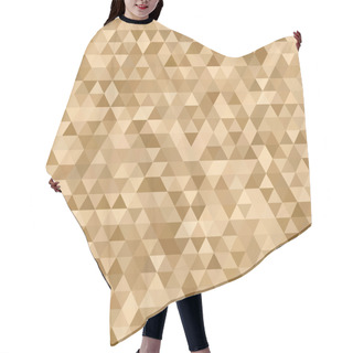 Personality  Abstract Background Consisting Of Small Beige Triangles Hair Cutting Cape