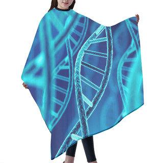 Personality  DNA Molecule Spiral. 3d Illustration Hair Cutting Cape