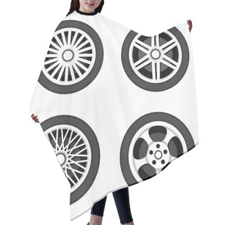 Personality  Wheel Disk With Tyre. Hair Cutting Cape
