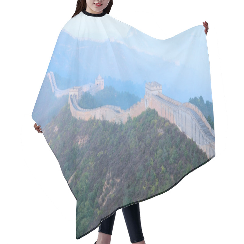 Personality  Great Wall of China hair cutting cape