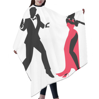 Personality  Spy Couple Hair Cutting Cape