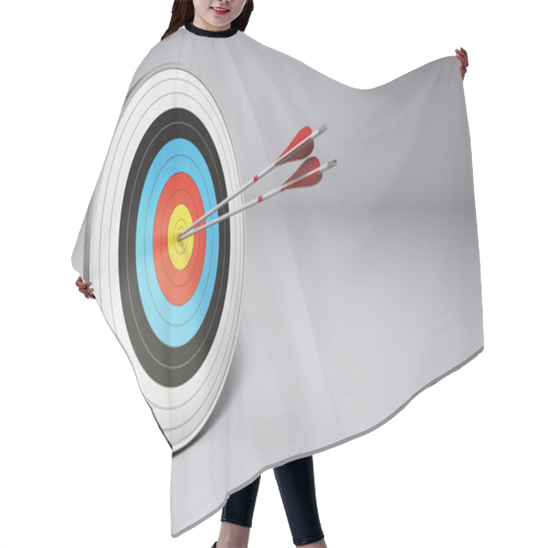 Personality  Arrows Hitting Target, Archery Hair Cutting Cape