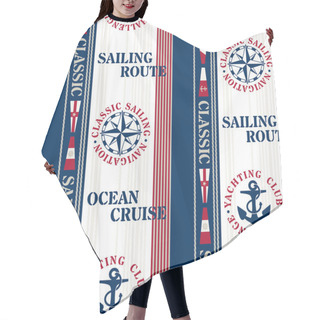 Personality  Sailing Pattern Hair Cutting Cape