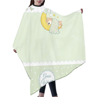 Personality  Baby Arrival Announcement Hair Cutting Cape