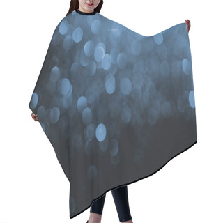 Personality  Blue Bokeh On Dark Background For Celebration  Hair Cutting Cape