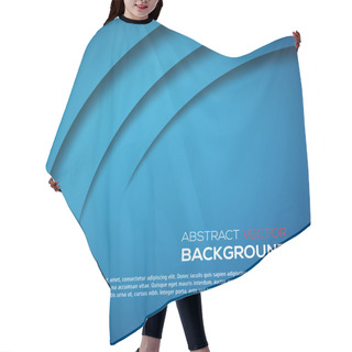 Personality  Abstract 3D Background Blue Colour Hair Cutting Cape