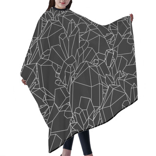 Personality  Cute Graphic Crystal Pattern Hair Cutting Cape