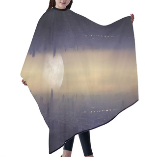 Personality  Abstract Of The Two City New World Hair Cutting Cape