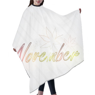 Personality  November Typography Hair Cutting Cape
